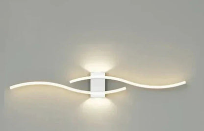 Modern Wave LED Wall Light | Warm White | Energy Efficient Design