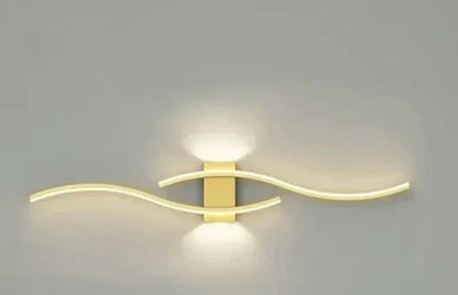 Modern Wave LED Wall Light | Warm White | Energy Efficient Design