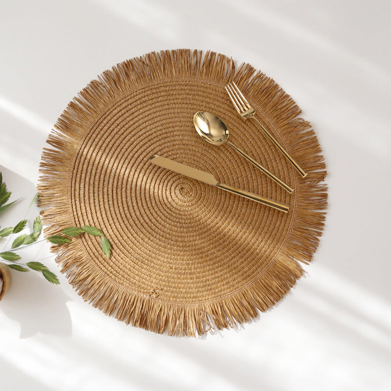 Round Braided Placemats - ThermoLuxe Insulation