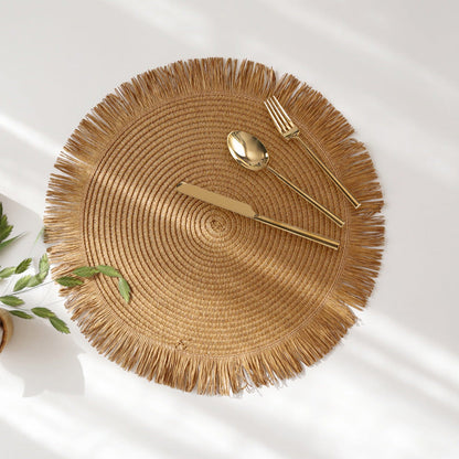 Round Braided Placemats - ThermoLuxe Insulation