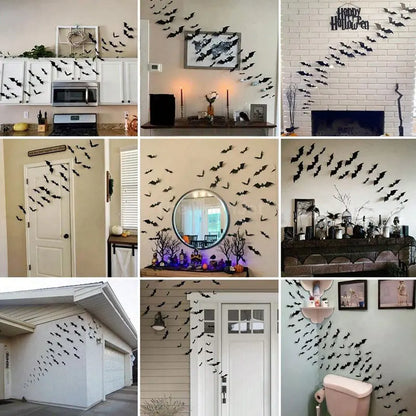 Halloween Wall Stickers for Home Decoration - 120 Piece Set
