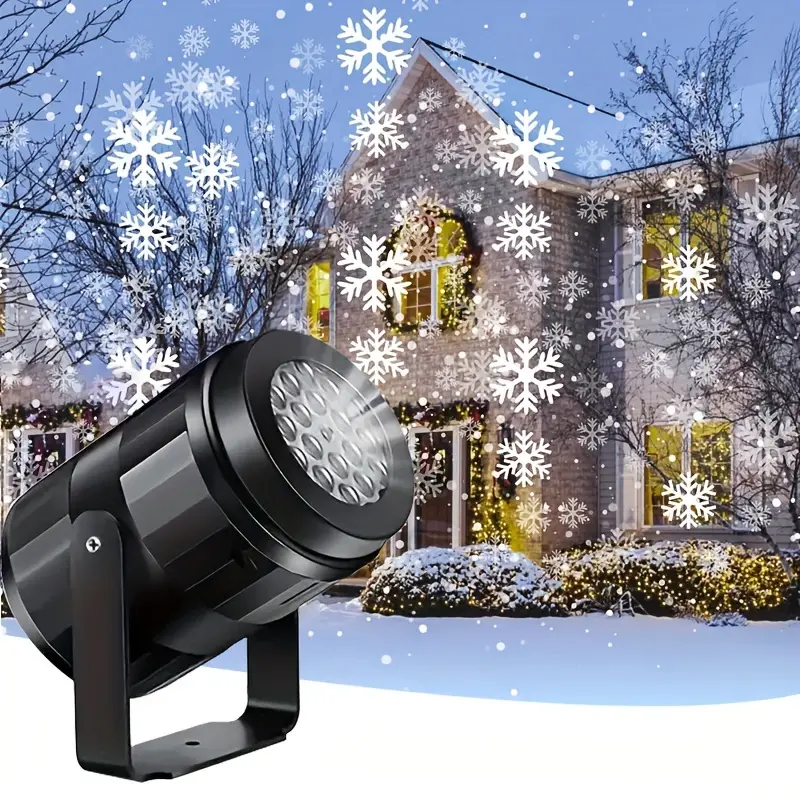 Christmas Projector with LED Snowflakes – Indoor and Outdoor Light Show