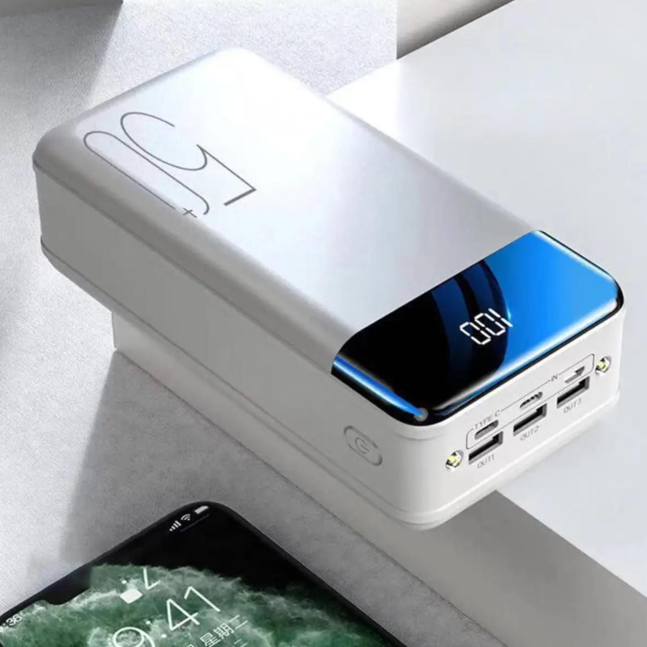 Ultra-High Capacity 50,000mAh Portable Charger with Quick Charge