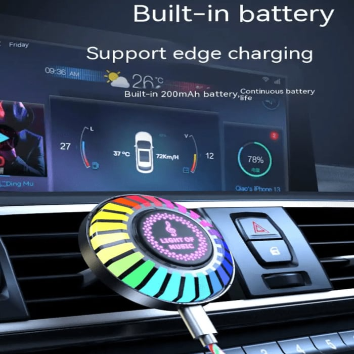 Portable RGB Sound Activation Light for On-the-Go Fun