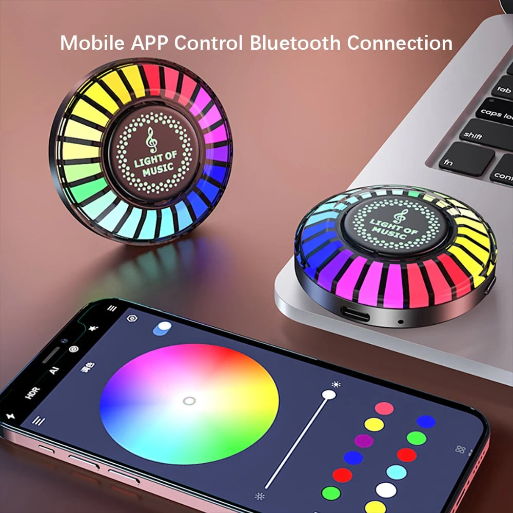 Portable RGB Sound Activation Light for On-the-Go Fun