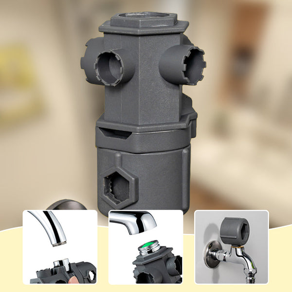 Compact Plumbing Installation Tool Set - All-in-One Faucet Key