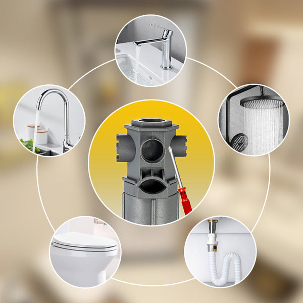Compact Plumbing Installation Tool Set - All-in-One Faucet Key