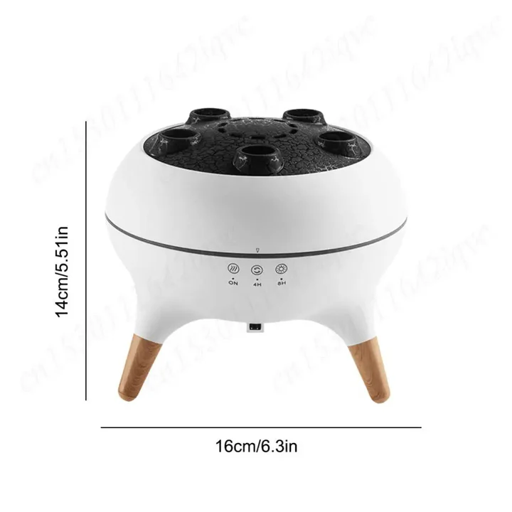 Essential Oil Diffuser and Humidifier with Dynamic Jellyfish Design