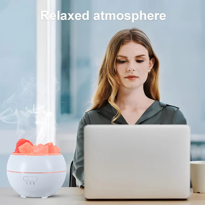 Essential Oil Diffuser with 3-in-1 Salt Lamp Functionality