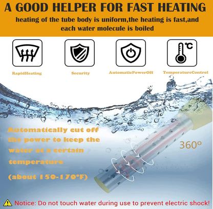 Immersion Water Heater for Quick Heating
