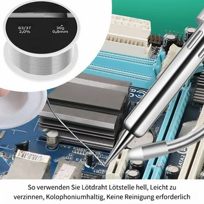 Precision Soldering Iron with Auto-Feed | 80W Quick Heat Tool