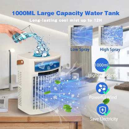 Compact Personal Air Cooling Fan for Easy Portability