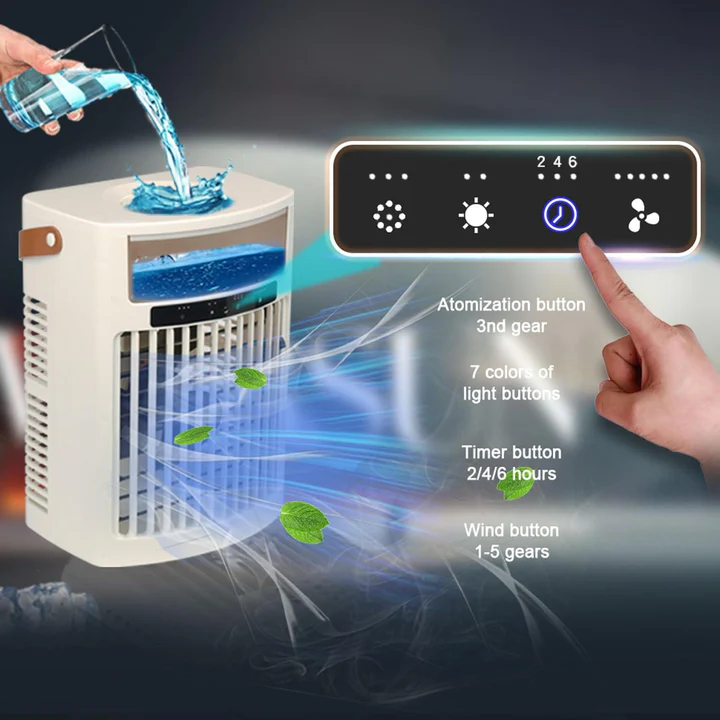 Compact Personal Air Cooling Fan for Easy Portability