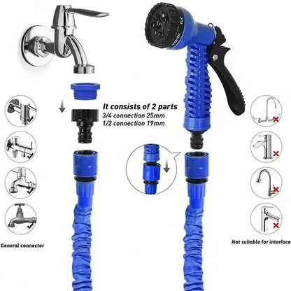Expandable Garden Water Hose - Flexible and Lightweight