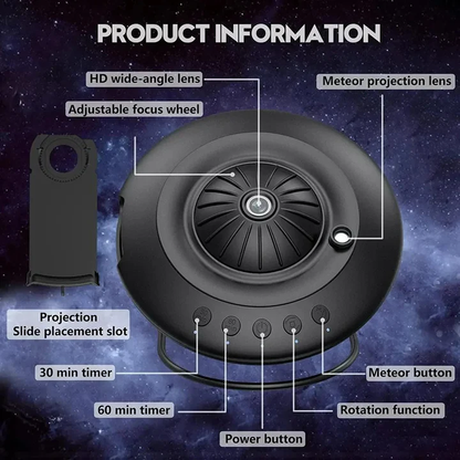 Galaxy Projector with Planetarium Features