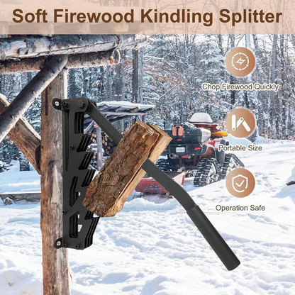 Firewood Kindling Splitter for Wall Mounting