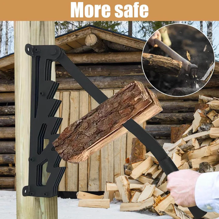 Firewood Kindling Splitter for Wall Mounting