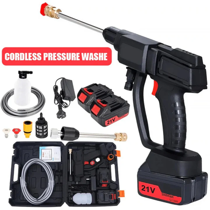 Portable High-Pressure Washer - Cordless with 2 Rechargeable Batteries