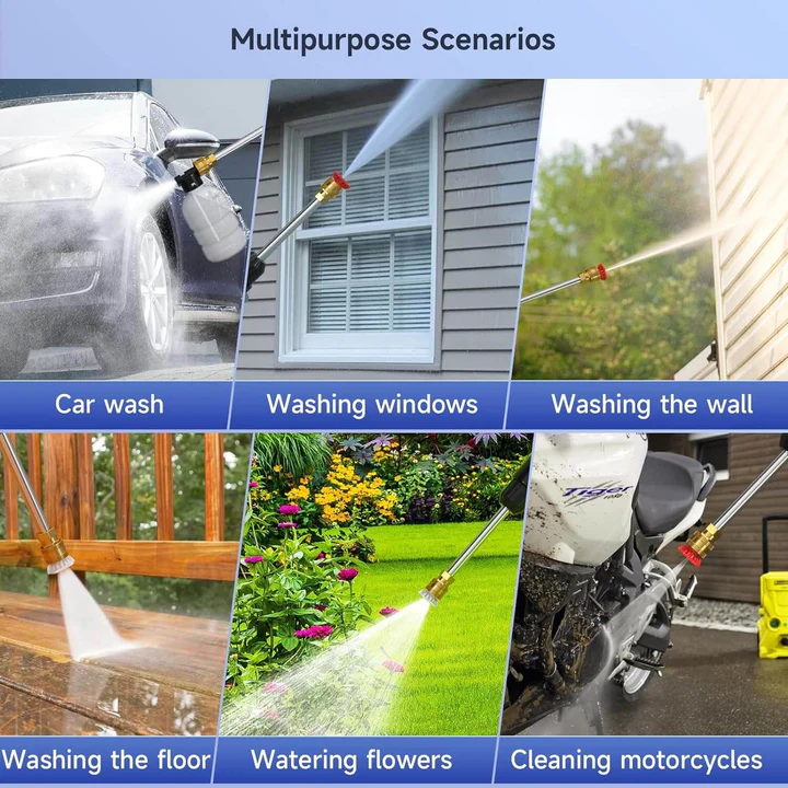 Portable High-Pressure Washer - Cordless with 2 Rechargeable Batteries