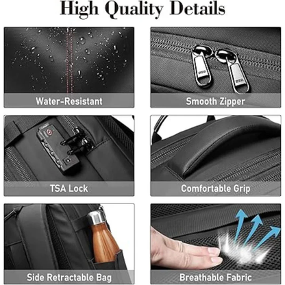 Travel Backpack with Vacuum Sealing Feature