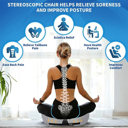 Comfort Seat Cushion for Posture Support During Extended Sitting