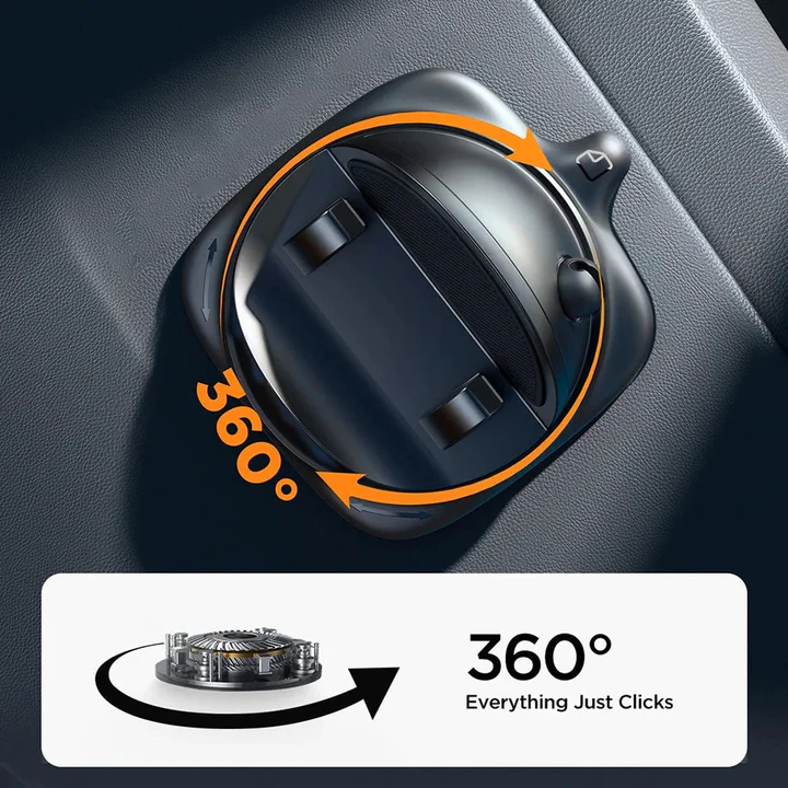 360-Degree Rotating Vehicle Mobile Phone Mount