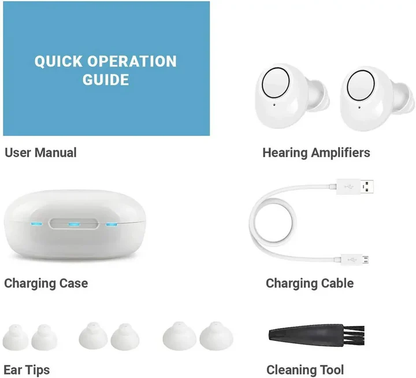 Bluetooth Hearing Aids with App Control Functionality