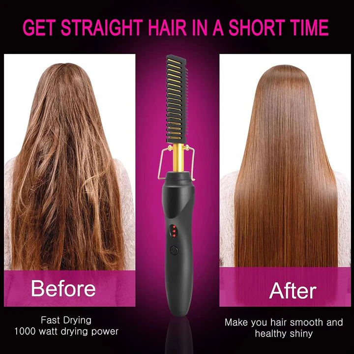 Hot Comb Designed for Thick and Coarse Hair