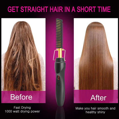 Hot Comb Designed for Thick and Coarse Hair