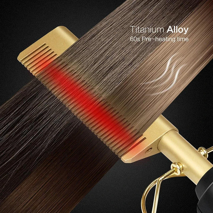 Hot Comb Designed for Thick and Coarse Hair