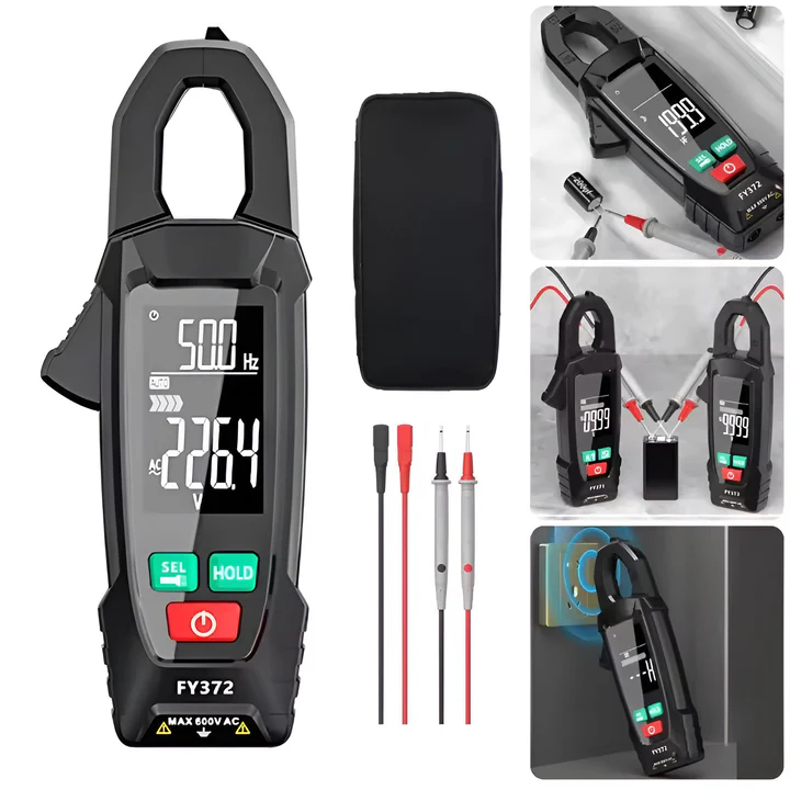 Clamp Meter for AC and DC Electric Measurements