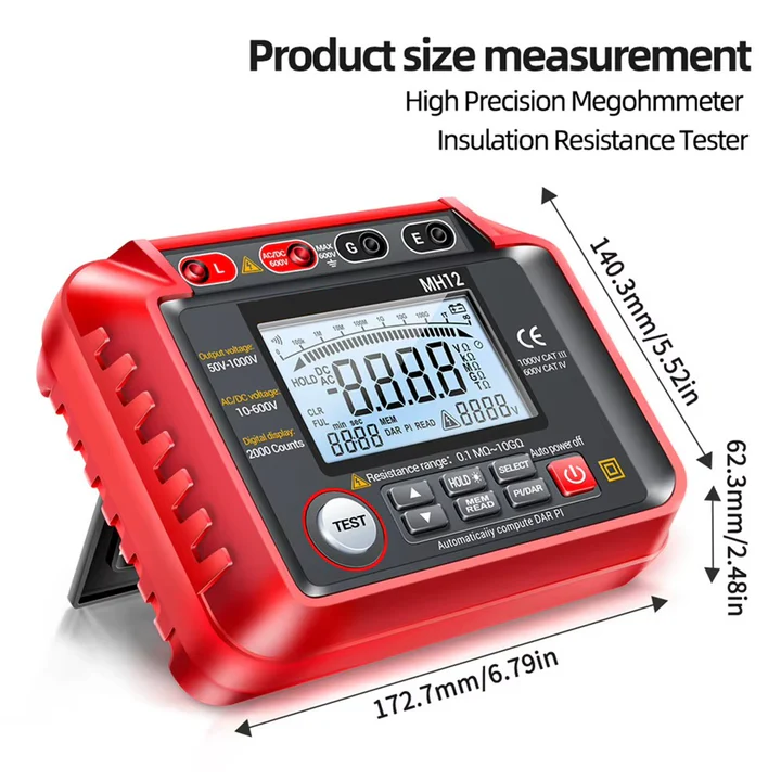High Resistance Voltage Tester Megohmmeter Tool