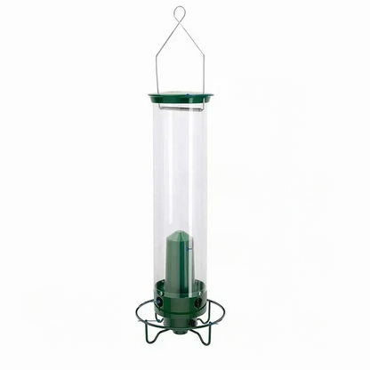 Weight-Activated Squirrel-Resistant Bird Feeder - 4 Ports, Metal & Polycarbonate
