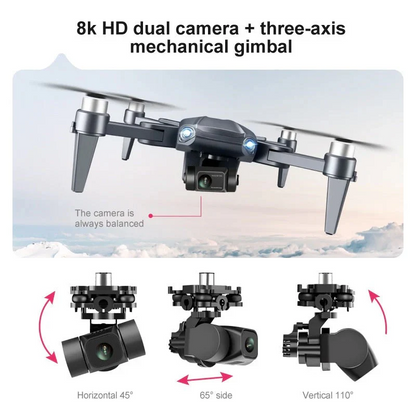 8K HD Professional Drone Featuring Dual Cameras, GPS, and Brushless Motors