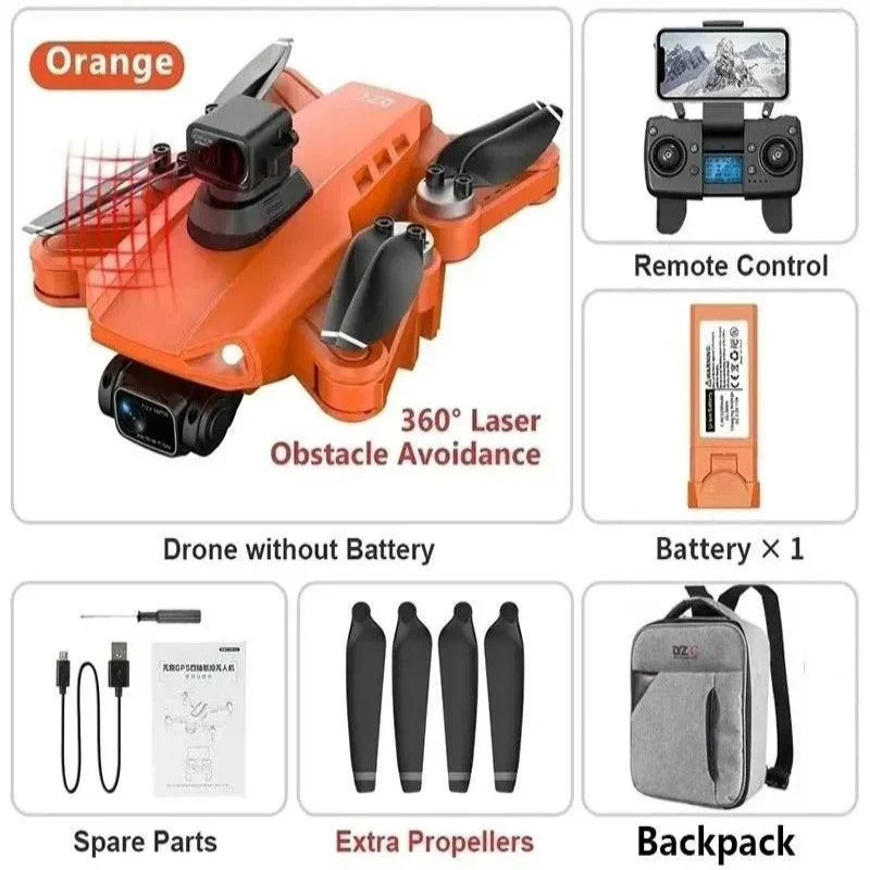 8K HD Professional Drone Featuring Dual Cameras, GPS, and Brushless Motors