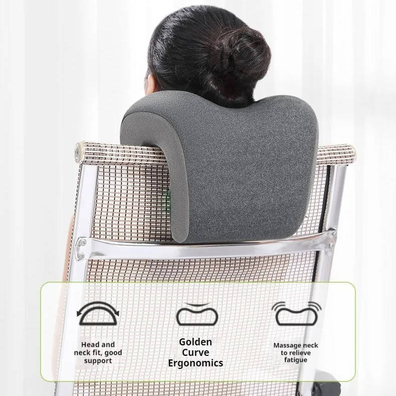 Ergonomic Neck and Head Support Cushion for Office Chairs