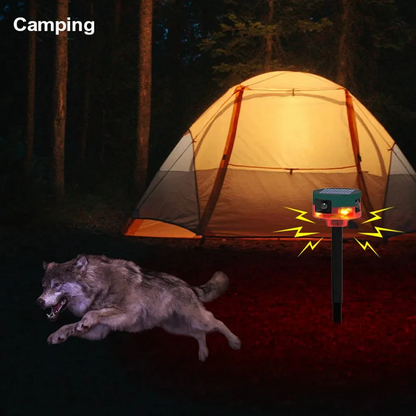 360-Degree Solar Animal Repeller for Birds, Pigeons, Boars, Rabbits, and Deer