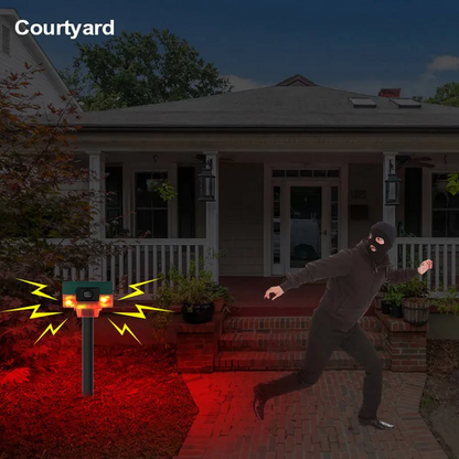 360-Degree Solar Animal Repeller for Birds, Pigeons, Boars, Rabbits, and Deer