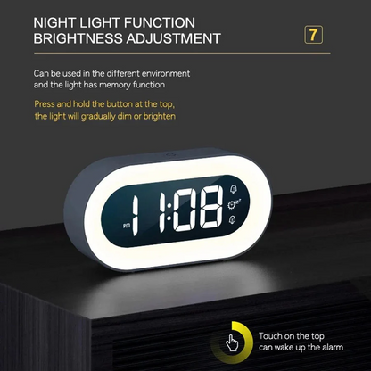 Gentle Light Alarm Clock with USB Power - Sunrise Simulation