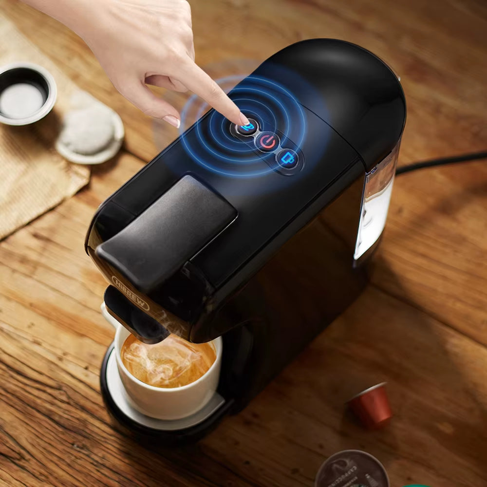 Multi-Function Coffee Maker for Nespresso, K-Cup, Dolce Gusto & Ground Coffee, 19-Bar