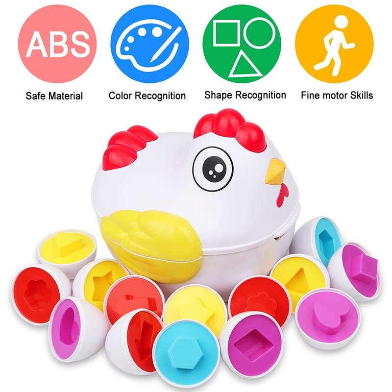 Creative Egg Puzzle Set for Children - Engaging Egg-Shaped Game