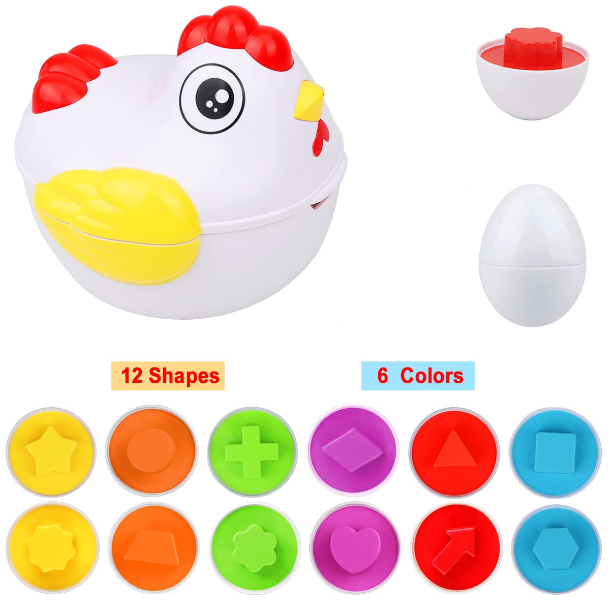 Creative Egg Puzzle Set for Children - Engaging Egg-Shaped Game