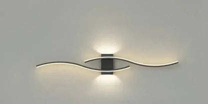 Modern Wave LED Wall Light | Warm White | Energy Efficient Design