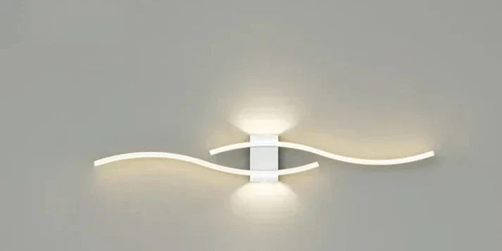 Modern Wave LED Wall Light | Warm White | Energy Efficient Design