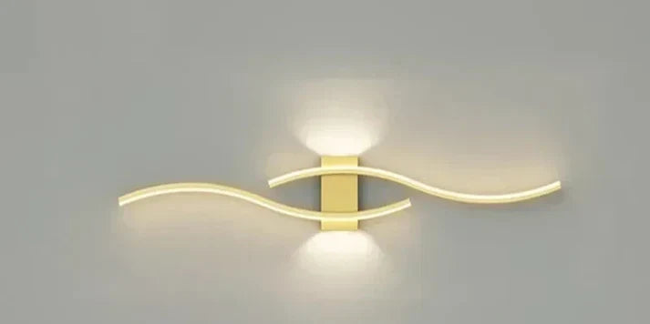 Modern Wave LED Wall Light | Warm White | Energy Efficient Design