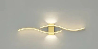 Modern Wave LED Wall Light | Warm White | Energy Efficient Design