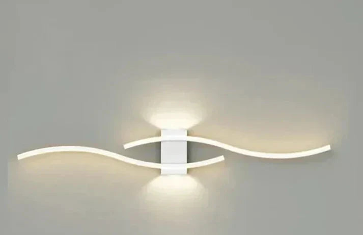Modern Wave LED Wall Light | Warm White | Energy Efficient Design