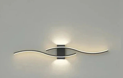 Modern Wave LED Wall Light | Warm White | Energy Efficient Design