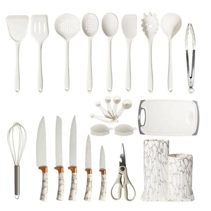 29-Piece Kitchen and Knife Set for Chefs