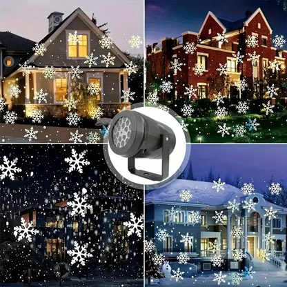 Christmas Projector with LED Snowflakes – Indoor and Outdoor Light Show